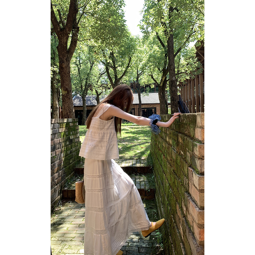 Hellooo Eat французская элегантная юбка-миди с декоративными швами, эластичная талия, летняя