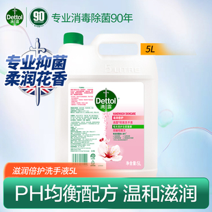滴露抑菌洗手液5L滋潤護手商用酒店餐廳商場實惠補充裝 Dettol