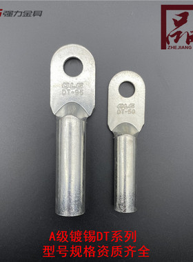 QLG强力镀锡国标DT16/25/35/50/70/95/120/185欧式接线铜鼻线耳