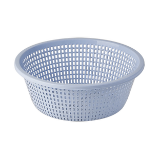 圆形镂空沥水篮塑料镂空厨房家用洗菜篮子洗菜盆水果篮多用滤水筛