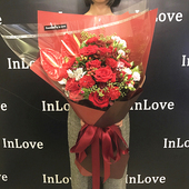 重庆同城鲜花速递送朋友长辈领导生日闺蜜玫瑰混搭鲜花毕业花束