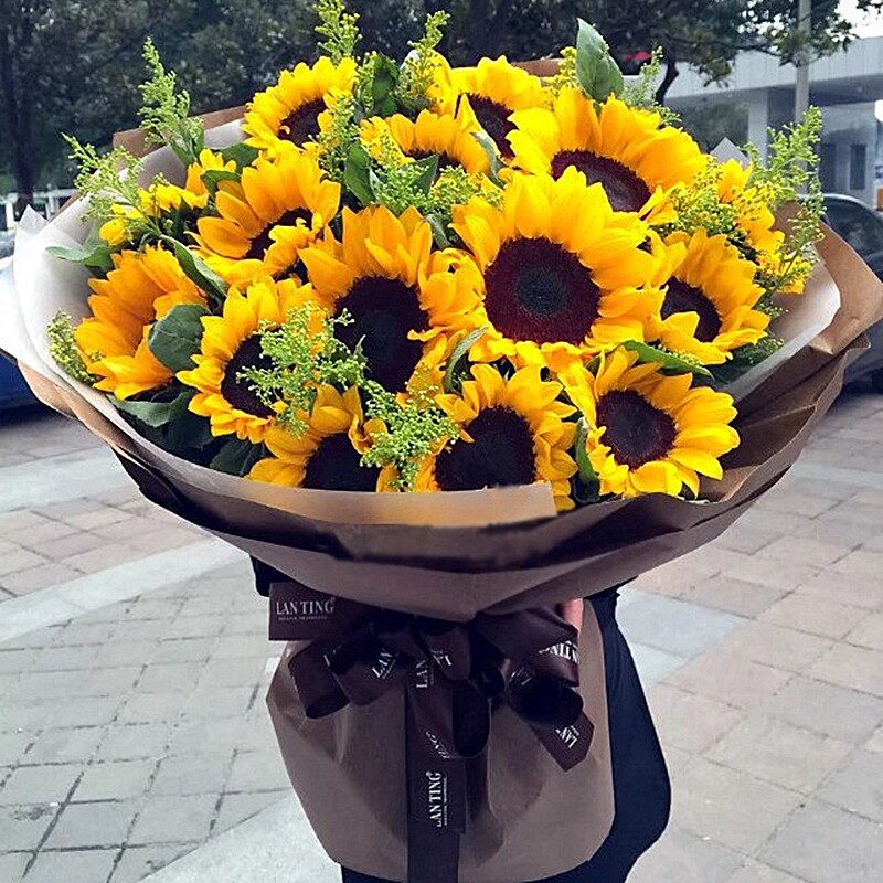 向日葵鲜花花束郑州南阳周口平顶山开封全国鲜花速递花店送花上门