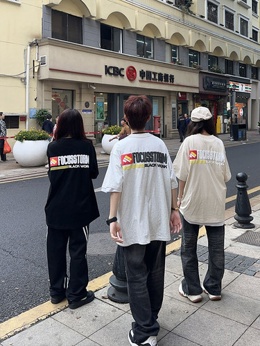 原创美式复古短袖T恤男女