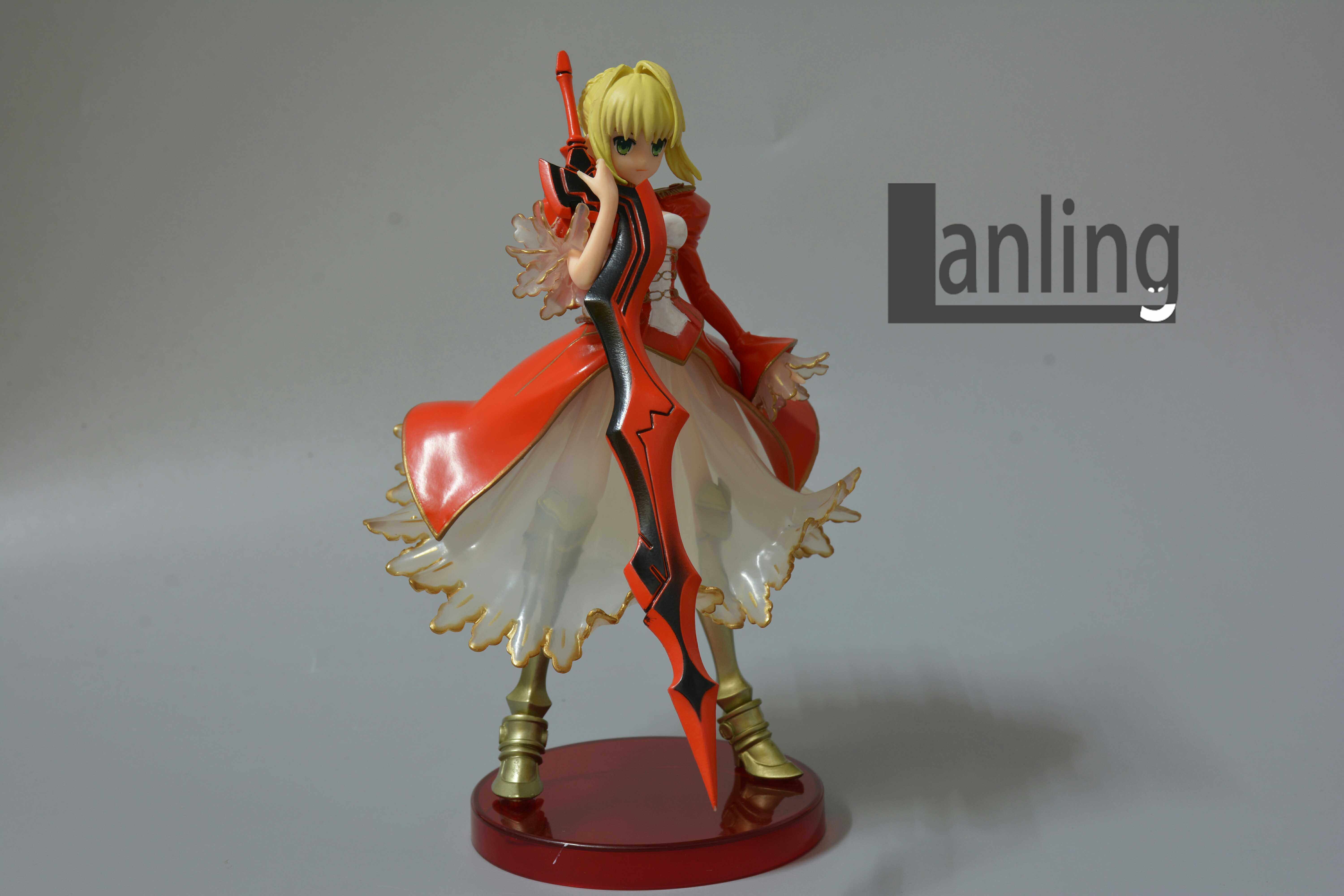 sega世嘉正版 Fate EXTRA 新章 红Saber 红衣尼禄 景品手办 无盒