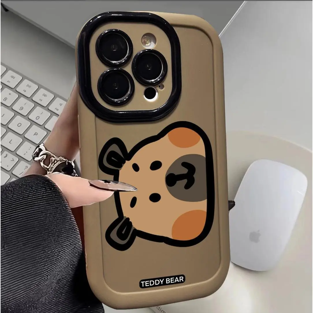松鼠头像适用苹果16promax手机壳iPhone13/14全包12创意卡通防摔