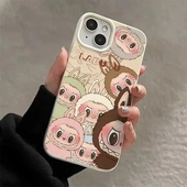 适用苹果16promax手机壳iPhone15全包13卡通14可爱12防摔软11女