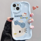 x女13 16promax手机壳13防摔12 奶油卡通kt猫适用苹果15Pro