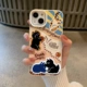 卡通小猫适用于苹果16promax手机壳iPhone15全包14 13硅胶女