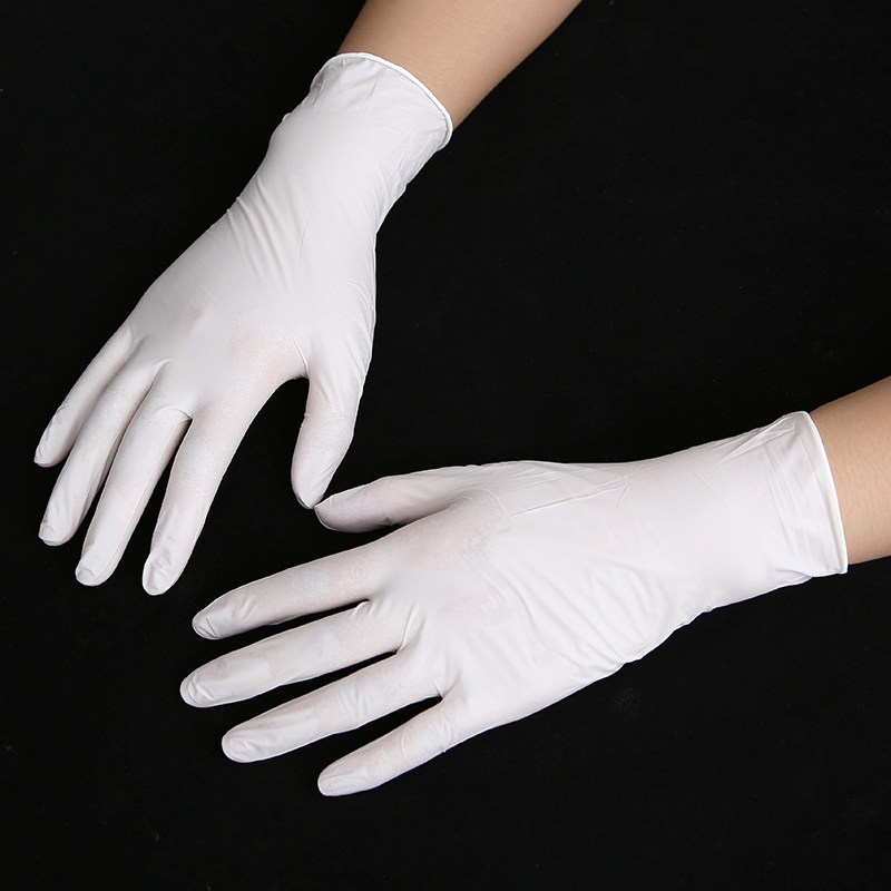 一次性手套实验室橡胶丁晴加厚耐油耐用食品加工美容染发纹身餐饮