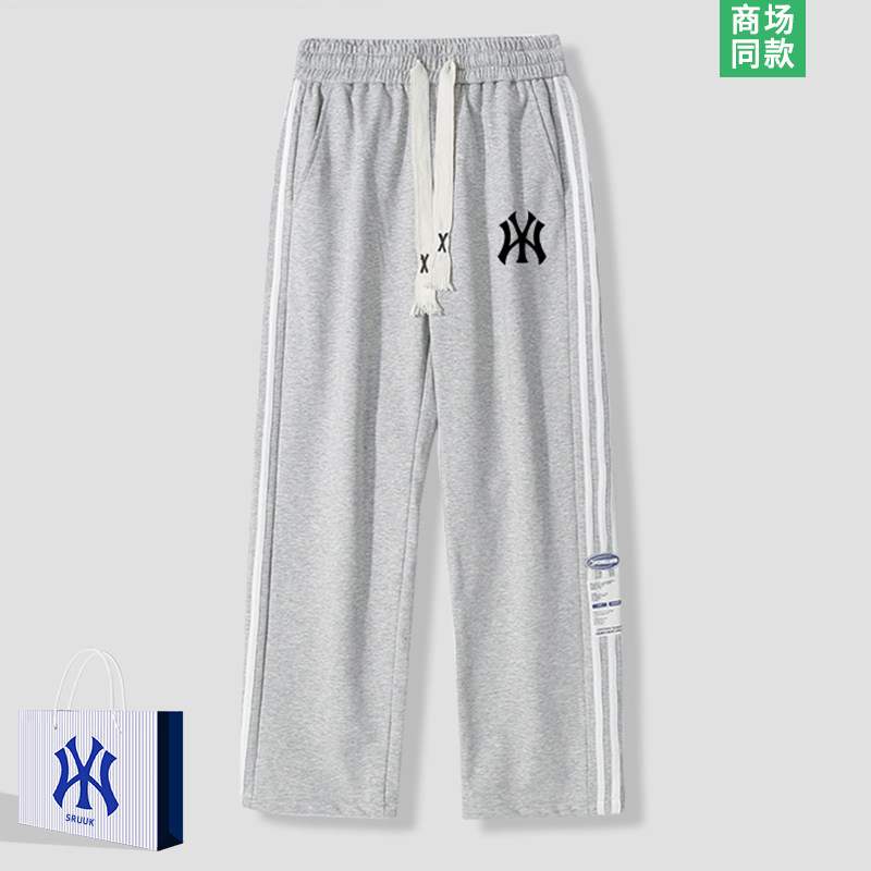 【专柜同款】宽松直筒休闲裤男士夏季新款美式潮牌卫裤青少年长裤
