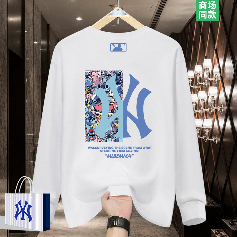 史迪仔联名长袖t恤男士