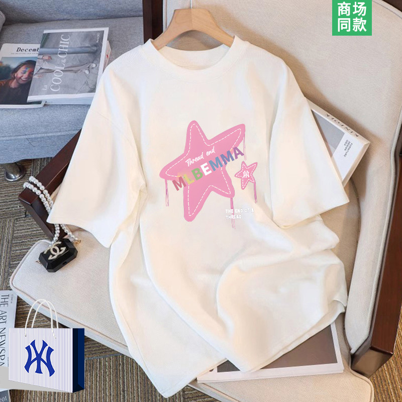 【奥莱精品】短袖t恤女士新款美式潮流半袖上衣女生夏季百搭体恤