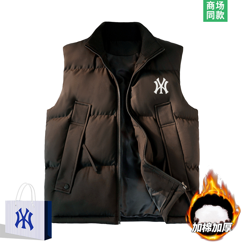 棉马甲男士潮牌立领坎肩外套