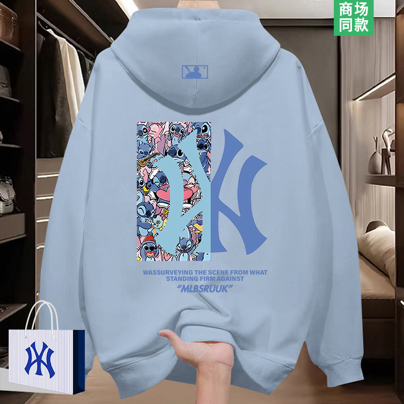 【奥莱精选】史迪仔连帽卫衣女士2026秋冬新款卡通潮牌大码套头衫