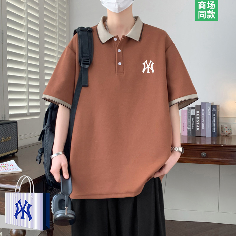 【奥莱精选】拼色短袖Polo衫男士夏季新款半袖上衣青少年潮牌t恤
