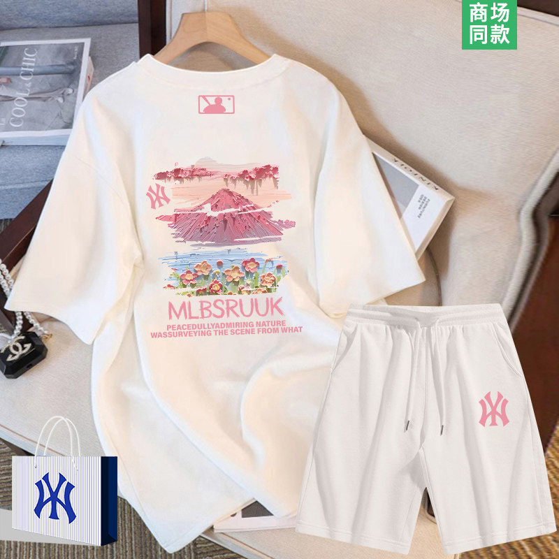 【专柜同款】慵懒风运动套装女士夏季高级感短袖短裤穿搭一整套女