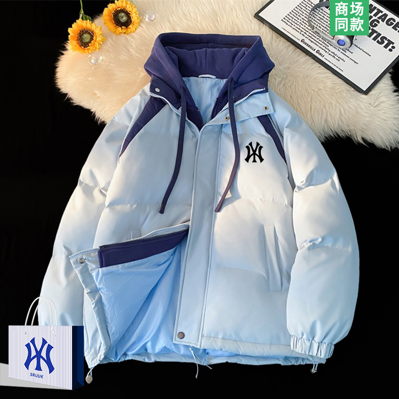 潮牌连帽棉服男士东北棉袄