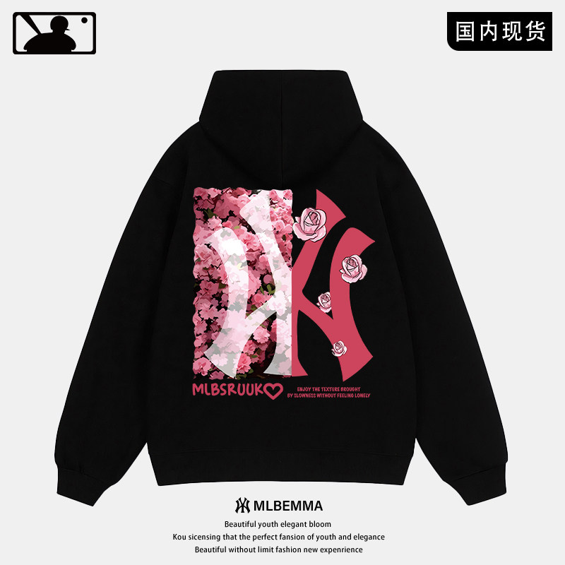 【奥莱精选】美式连帽卫衣男款春秋季2026新款青少年潮牌帽衫外套