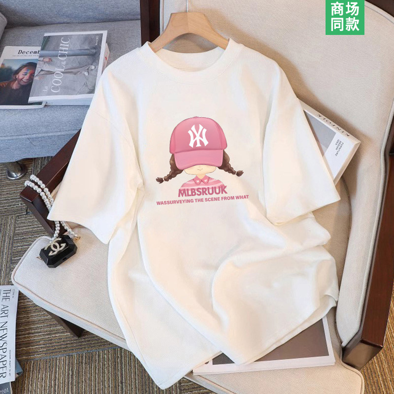 夏季潮牌帽子少女短袖T恤男