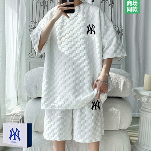 【奥莱专区】肌理感运动套装男士夏季2026新款高级感短袖两件套潮