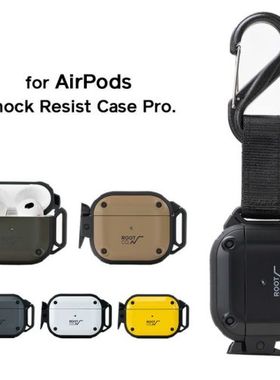 [ROOT CO.] 适用于 AirPods1代2代3代4代AirPods4苹果日本硬壳日系耳机保护套