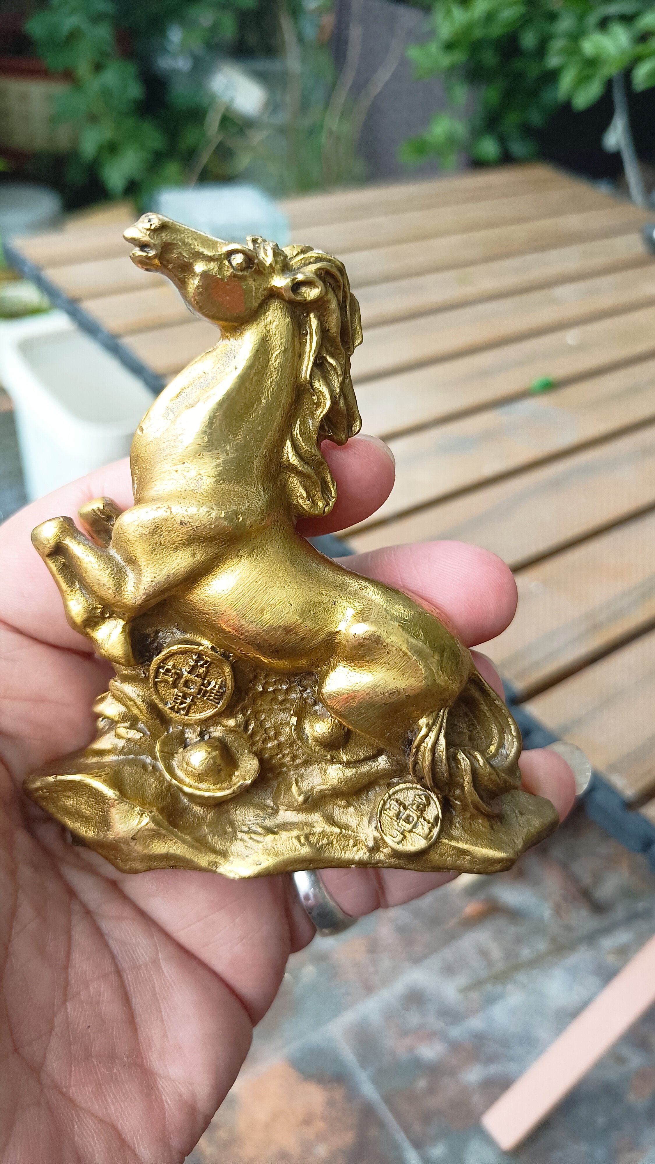 黄铜马摆件驿马位步步高升招财生肖马到成功马上有钱办公室桌升职