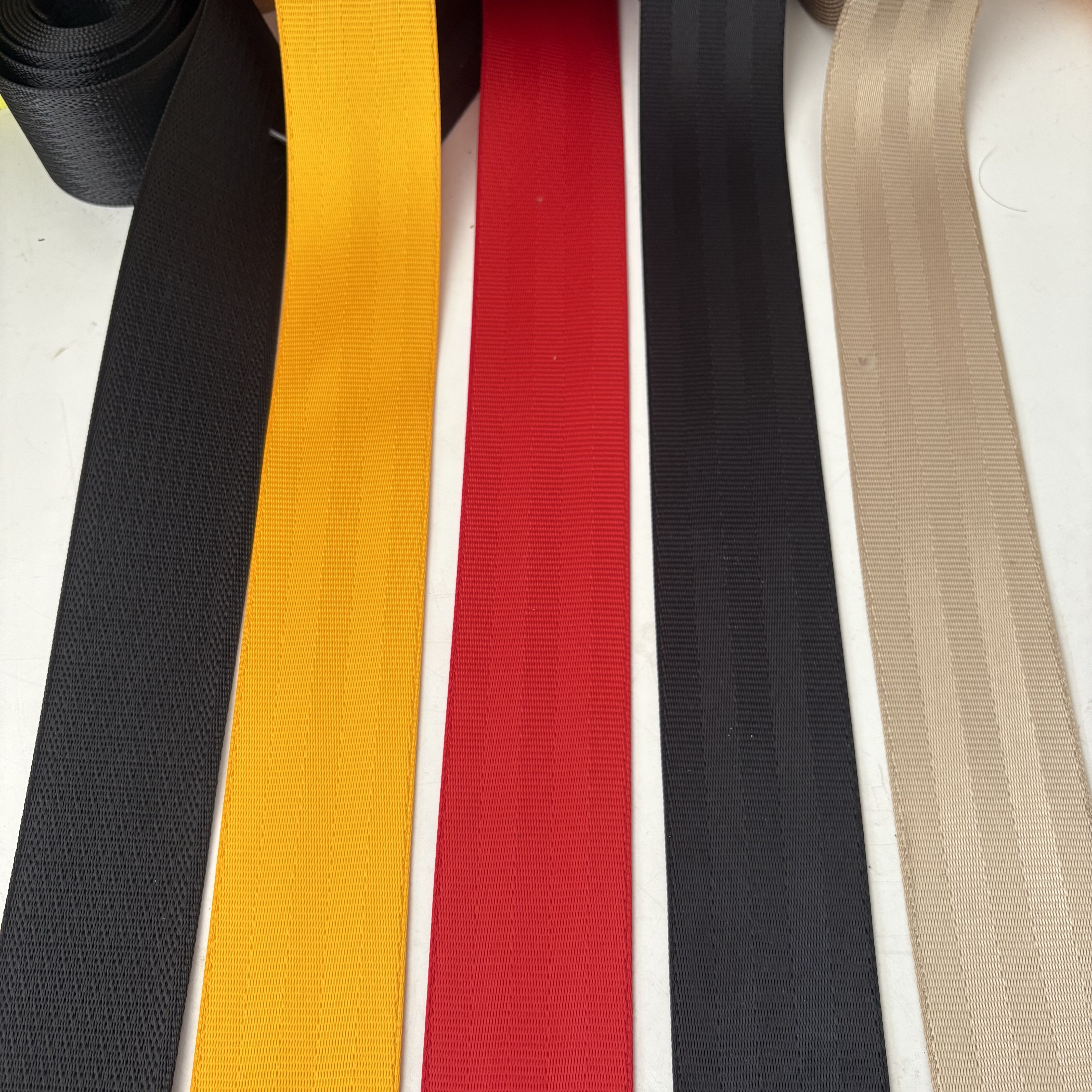 原车欧标五条纹汽车通用型安全带欧标座椅改装织带辅料不带总成