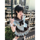 【仲夏可可】莓喵JK原创水手服薄巧蛋糕短裙套装日系甜美可爱收腰