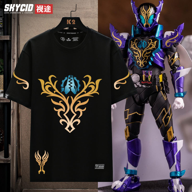 假面骑士BUILD Rogue鳄霸幻德老实人短袖男女情侣衣服纯棉T恤jl