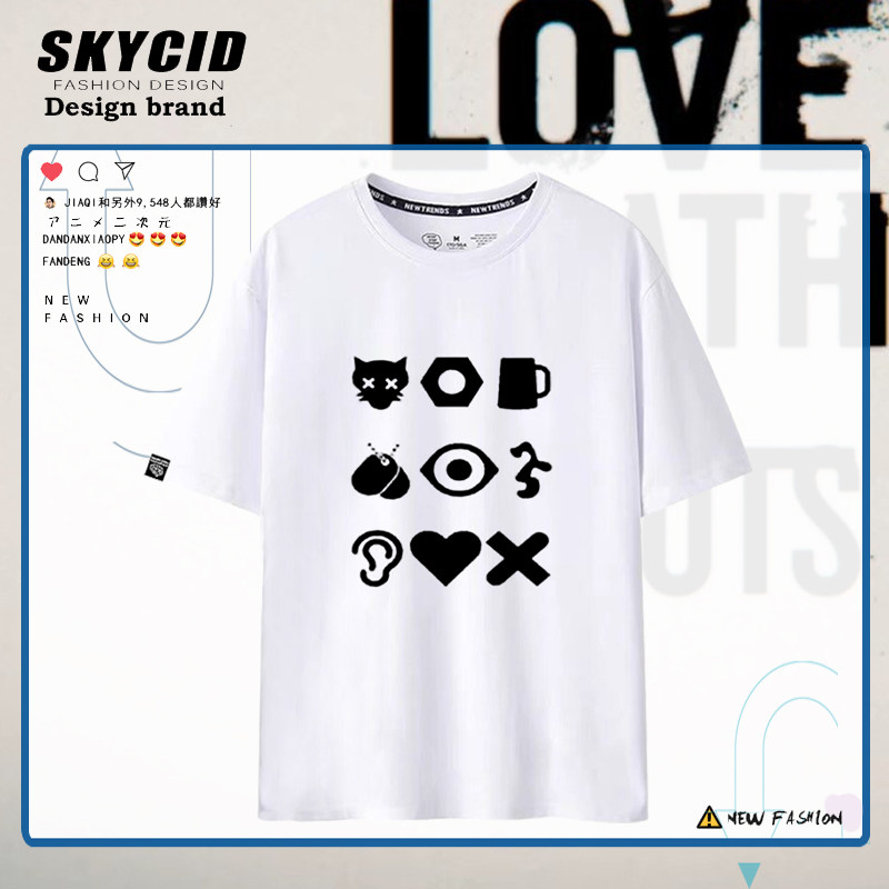 美剧爱死亡和机器人短袖t恤男夏