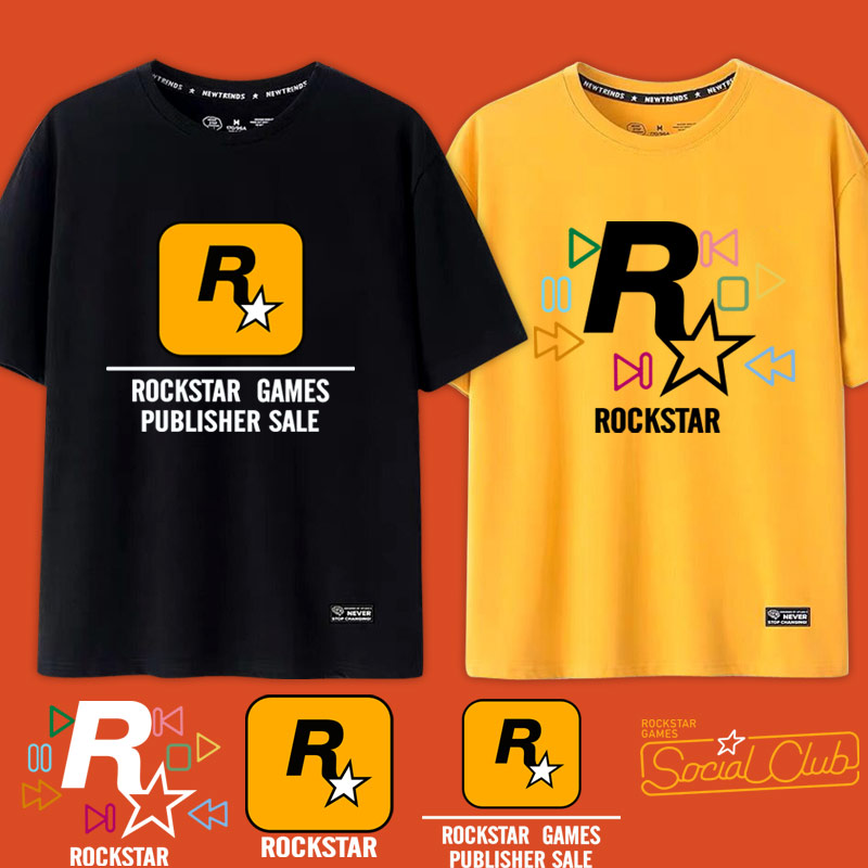RockstarGames电玩周边R星标短袖