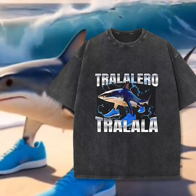 TralaleroTralala TungTungTungSahur木棍人T恤男女水洗短袖夏jl