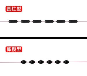 .100组散装豆小号太空配件圆柱形橄榄形钓鱼用品大号套装。18