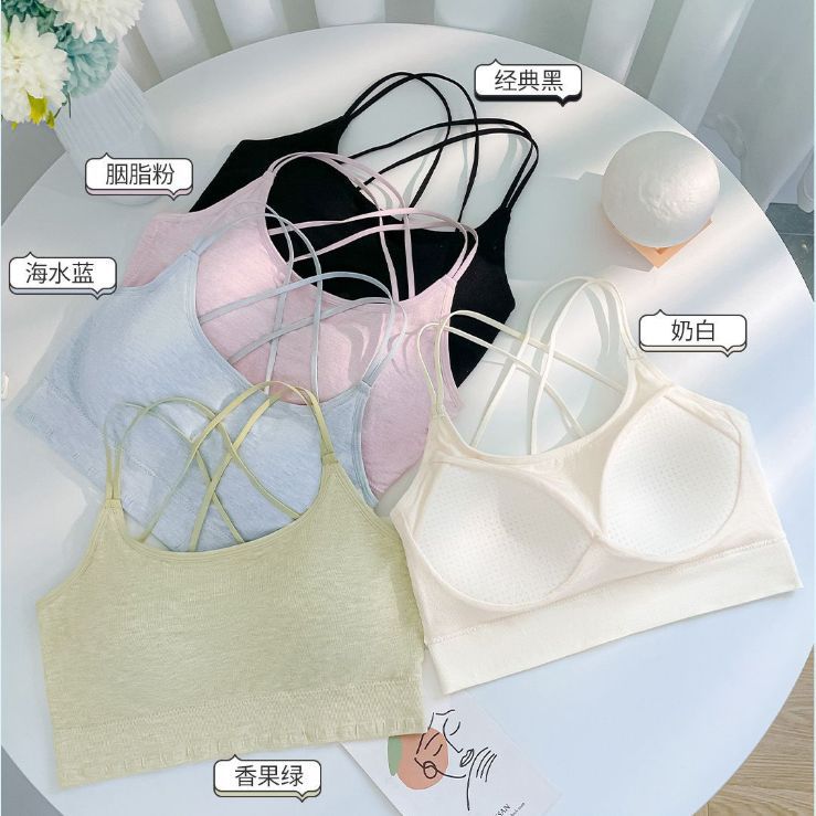 阪织屋官方旗舰店美背性感交叉吊少女文胸
