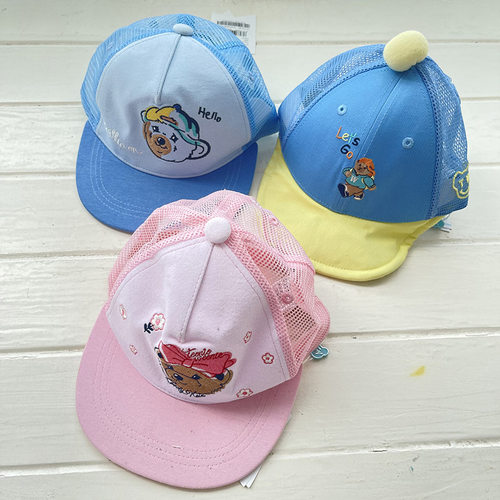 25年春夏男女童儿童可爱刺绣百搭棒球帽鸭舌帽遮阳TKAC20S462K