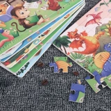 Интеллектуальная головоломка, деревянная игрушка для детского сада для мальчиков и девочек, пазлы для детей, раннее развитие, 2-3-6 лет