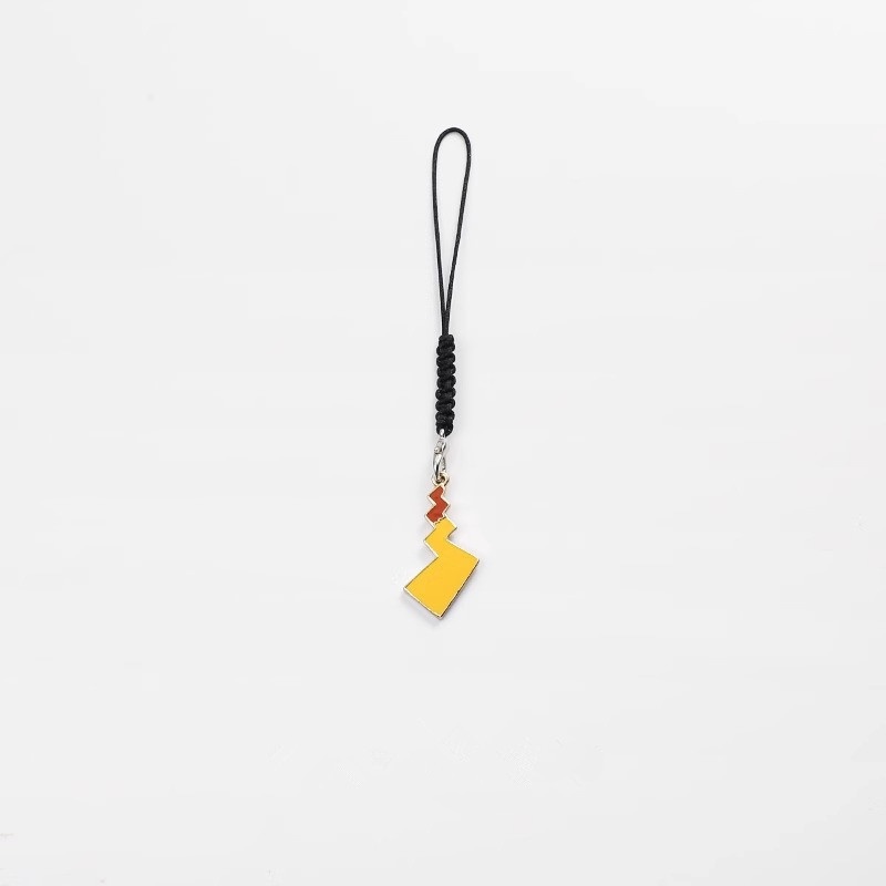 精致金属皮卡丘闪电尾巴钥匙扣宝可梦情侣包挂件汽车钥匙链挂饰o