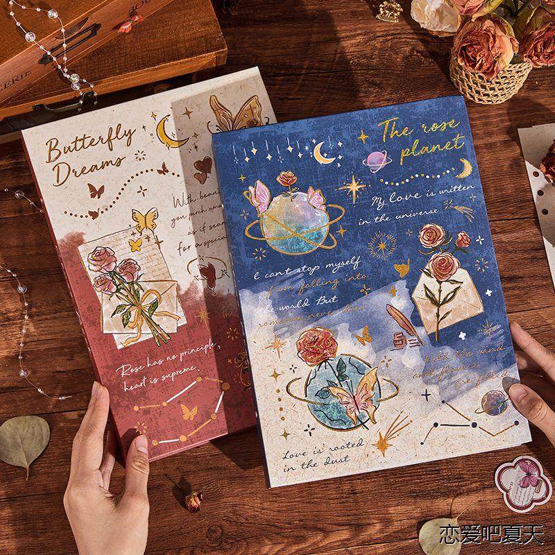 ins风彩页玫瑰毕业同学录高颜值纪念册小学六年级初中高中留言册