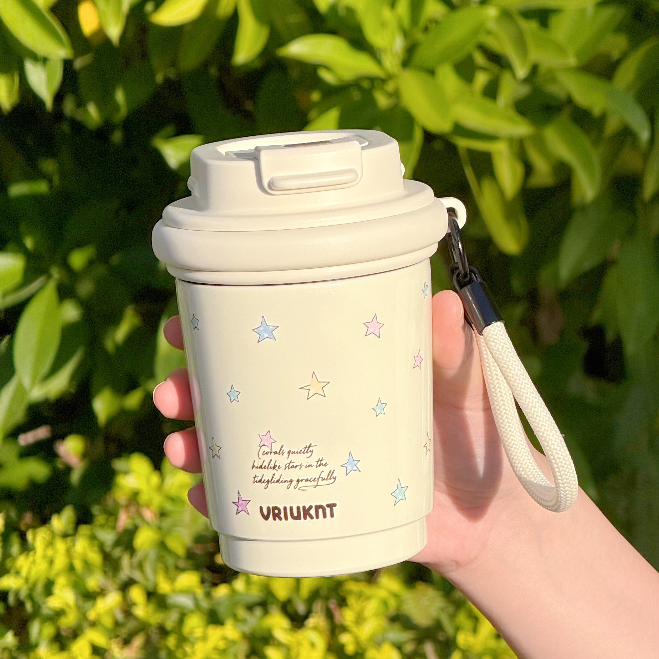 可爱咖啡杯女覆瓷内胆保温杯2025新款口袋杯子小巧便携办公室水杯