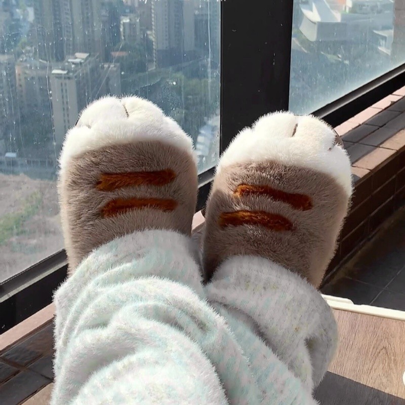 猫爪拖鞋可爱棉拖2025新款