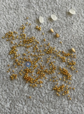 芝麻18K金编制戒指编制手链