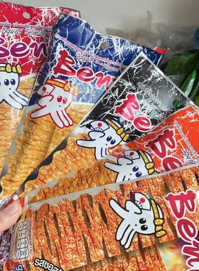 泰国711原装代购零食bento鱿鱼丝拌多乐超味鱿鱼干鱼片香辣甜辣