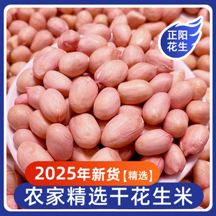 2025年新货正阳花生米生新鲜精选白沙花生果仁农家自种5斤袋装