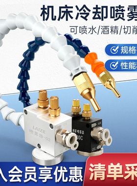 机床冷却喷雾器切削液加工铣床万向油泵车床雕刻机喷嘴头BPV-3000