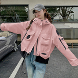 2025春装新款面料已下3-4天出货冲锋衣外套8582-P165-K238，女装短外套，2C301