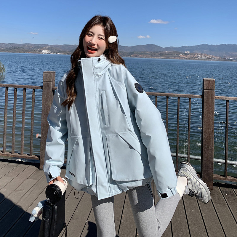 【现货】图新款韩系休闲冲锋衣羽绒服301A-8608-P265-K398,女装羽绒服,2C301