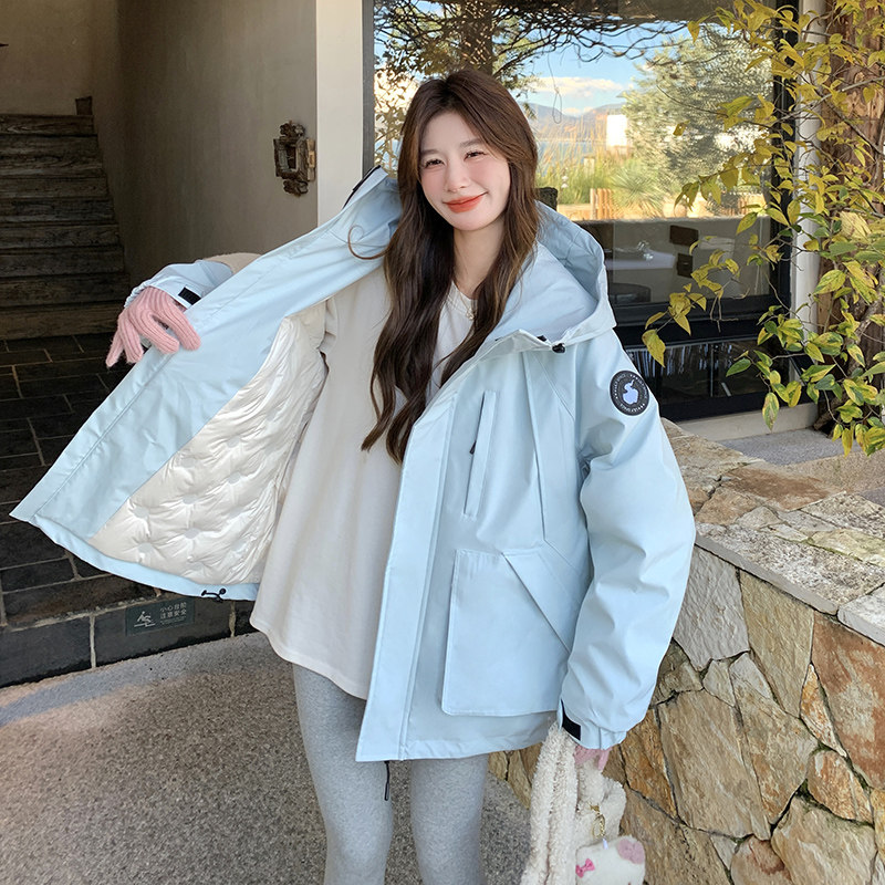 【现货】90绒冲锋衣羽绒服数据好有买家秀301A-8608-P265-K398,女装羽绒服,2C301