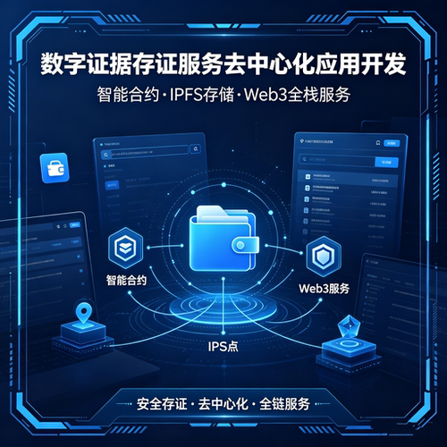 数字证据存证去中心化应用开发智能合约 IPFS存储 Web3全栈服务