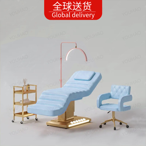 YOUHAO电动美容床美容院专用按摩推拿床升降理疗洗脸吧乳胶美睫床