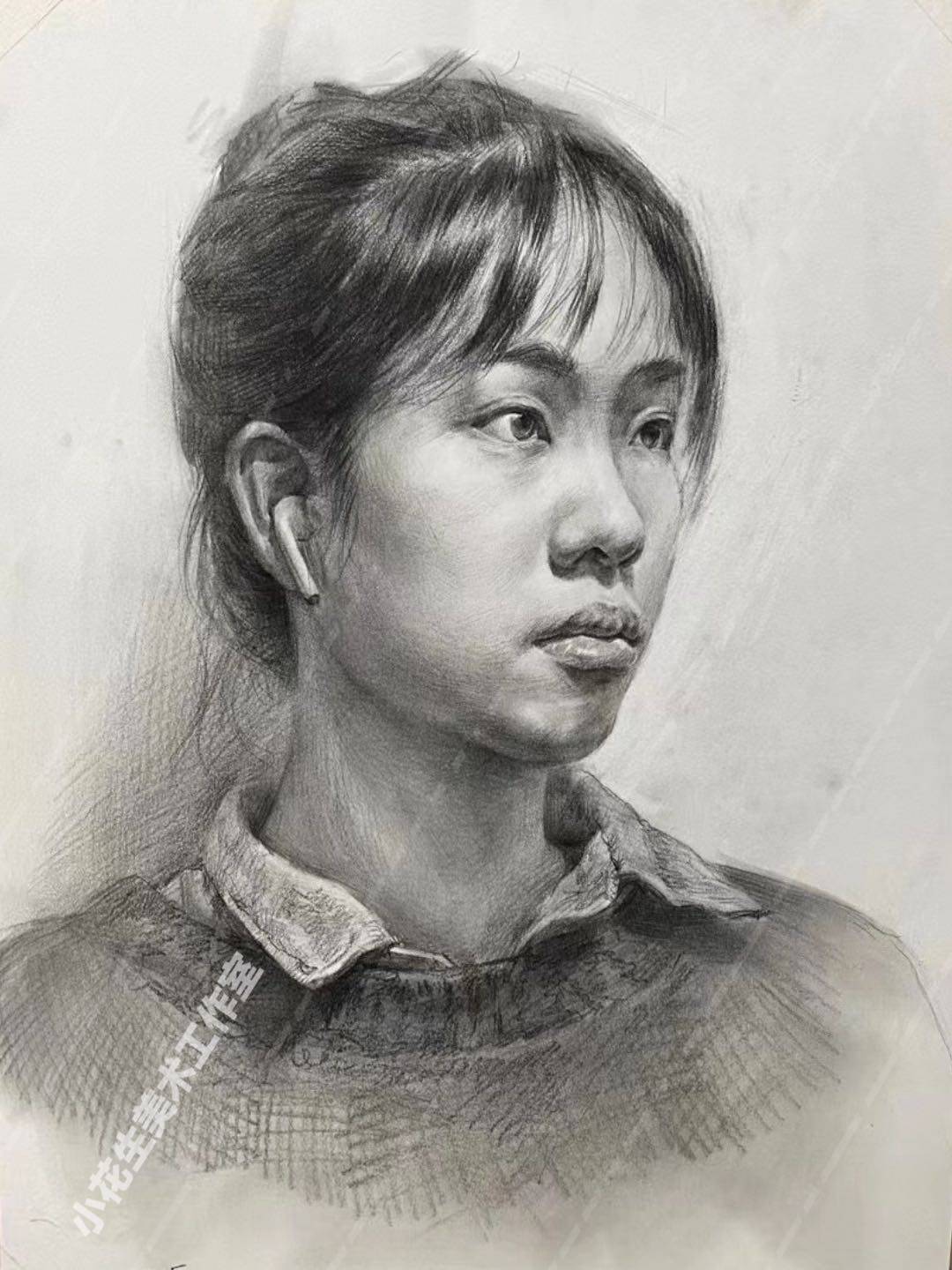代画素描水粉静物头像速写彩铅色彩定制纯手绘水彩风景人头像临摹